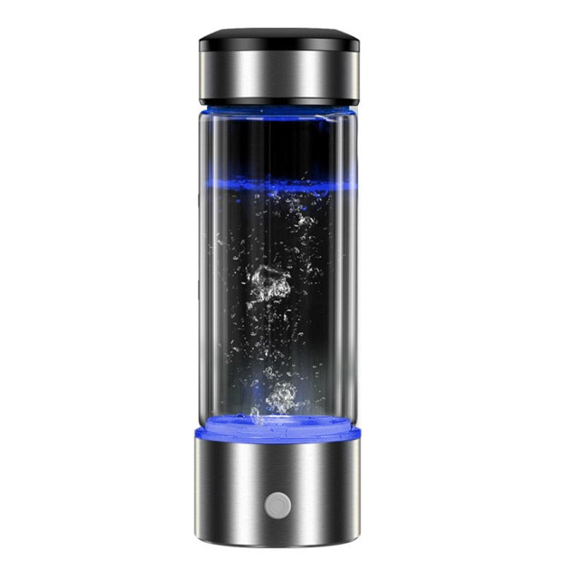 Hydrogen Generator Cup Water Filter 430ML Alkaline Maker Hydrogen-Rich Water Portable Bottle Lonizer Pure H2 Electrolysis