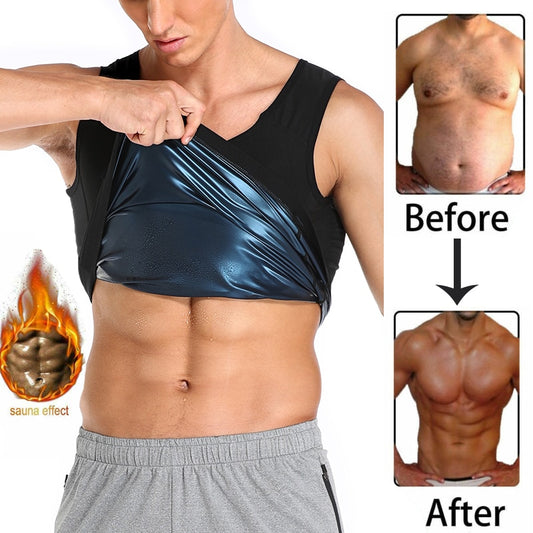 Men Women Neoprene Sweat Slimming Tank Top Shapewear Corset Gym Fat Burn