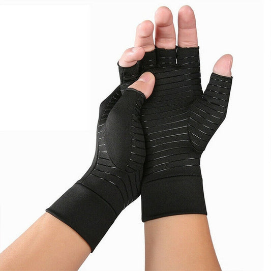Compression Arthritis Women Men Joint Pain Relief Half Finger Wrist Gloves