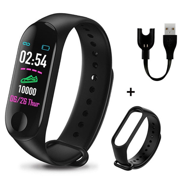 M3 Plus Smart Bracelet Heart Rate Health Smart Watch Fitness Tracker B ...