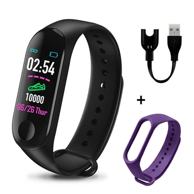 M3 Plus Smart Bracelet Heart Rate Health Smart Watch Fitness Tracker Bluetooth