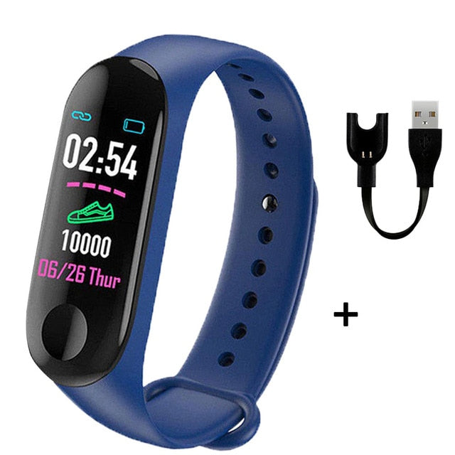 M3 Plus Smart Bracelet Heart Rate Health Smart Watch Fitness Tracker Bluetooth