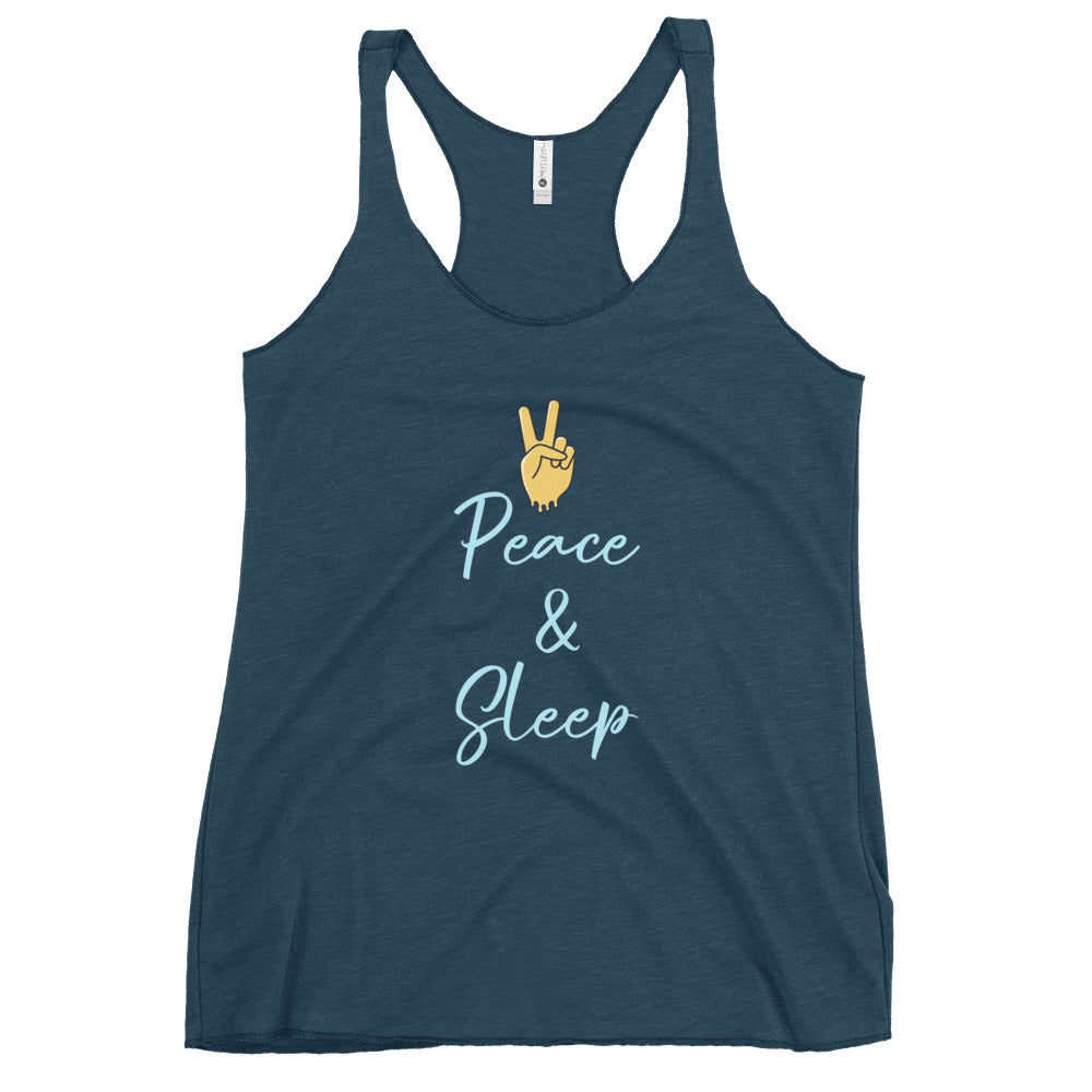 Women's Racerback Tank - Peace & Sleep